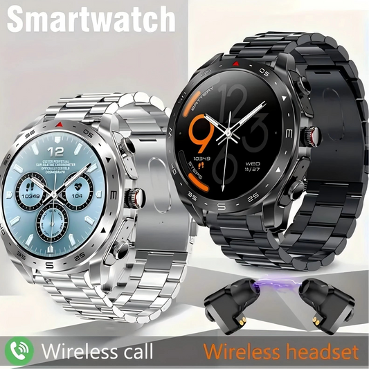 TWS Smart Watch 2-in-1 Bluetooth Earphones HIFI 9D Sound Quality Bluetooth Call For Men and Women Sports Smartwatches - Premium smartwatch from Lizard Vigilante - Just $72.99! Shop now at Lizard Vigilante