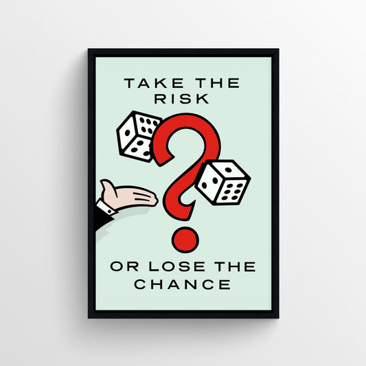 Take The Risk Monopoly Poster