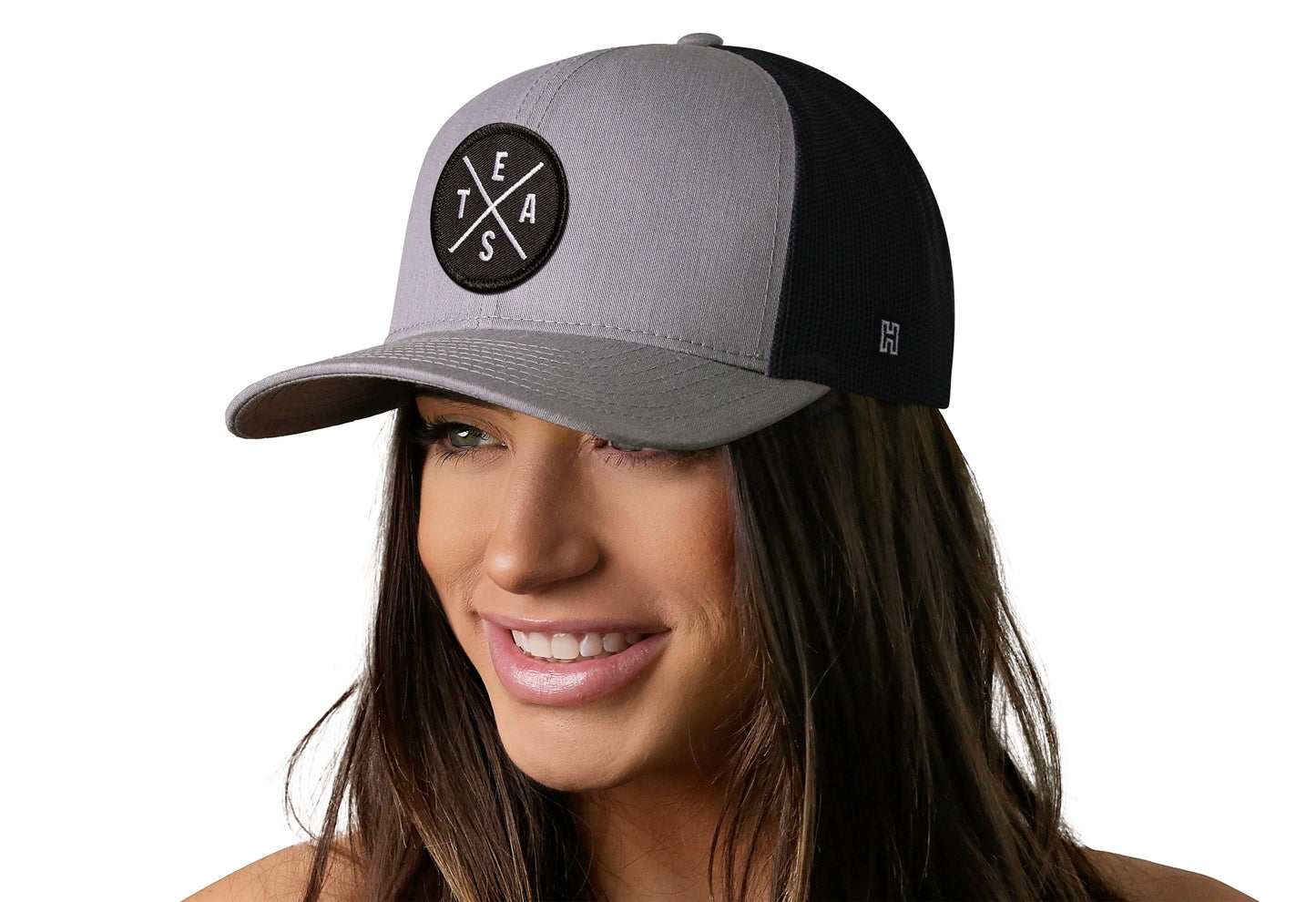 Te(X)As Trucker Hat  |  Gray-Black Te(x)as X Snapback