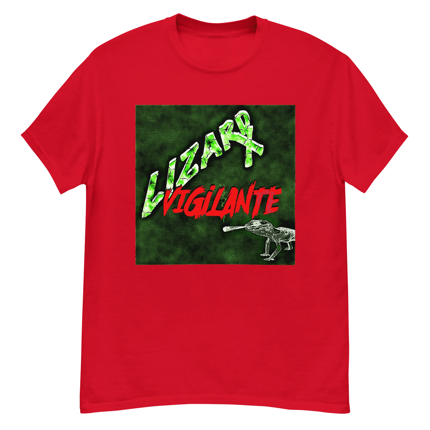 The Green Lizard Vigilante Logo T-Shirt - Official Band Gear Now Available at LizardVigilante.com - Lizard Vigilante