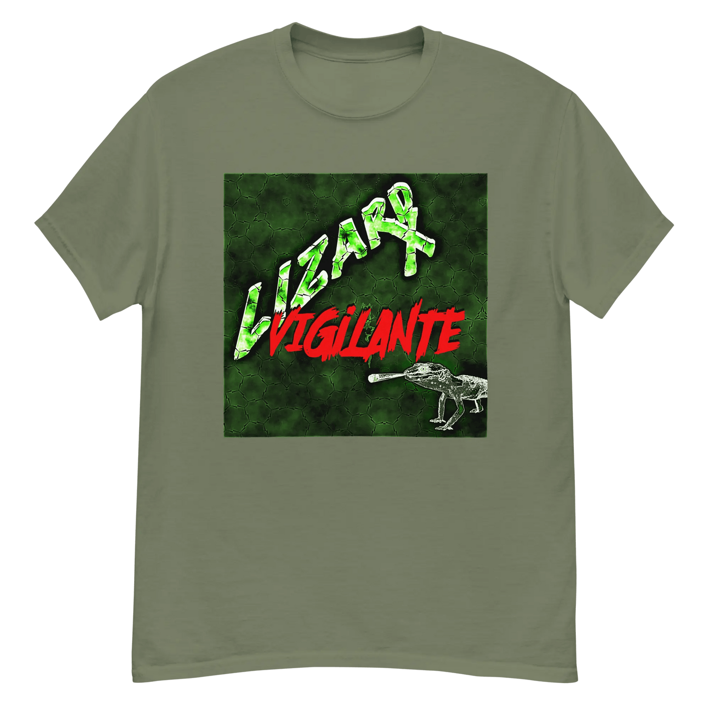 The Green Lizard Vigilante Logo T-Shirt - Official Band Gear Now Available at LizardVigilante.com - Lizard Vigilante