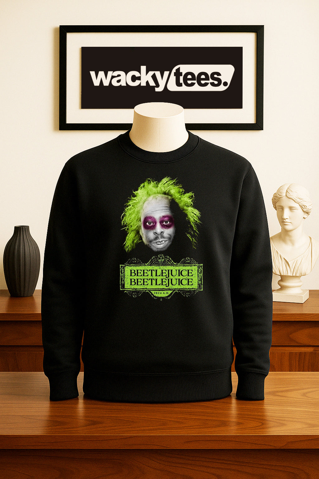 This is Beetle BeetleJuice Howard Stern Wack Pack Funny Graphic Tee Shirt