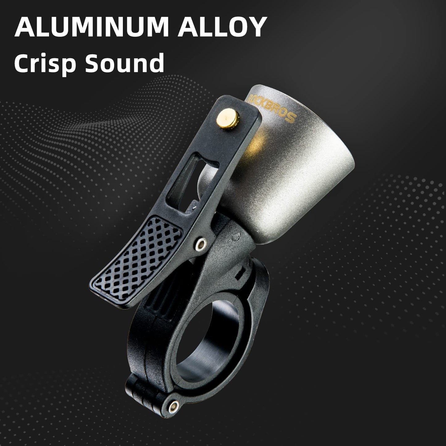 ROCKBROS Classic Brass Bike Bell Loud Easy Install Fits Most Handlebars