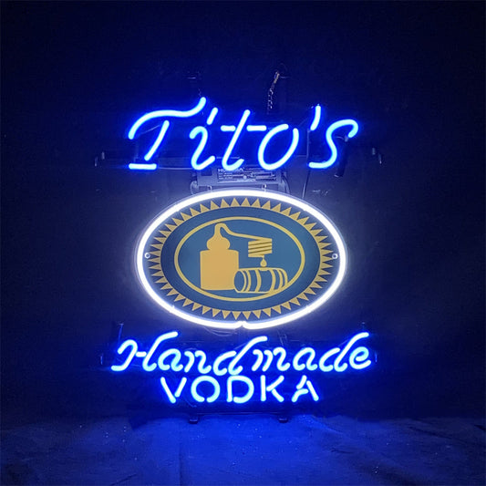 Blue Tito's Handmade Vodka Neon Signs Light