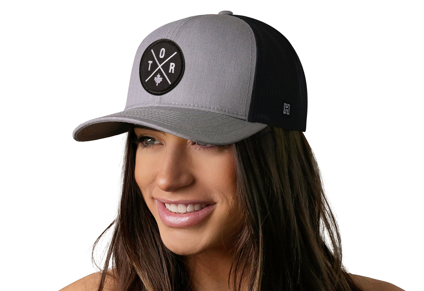 Toronto Trucker Hat  |  Gray-Black TOR X Snapback