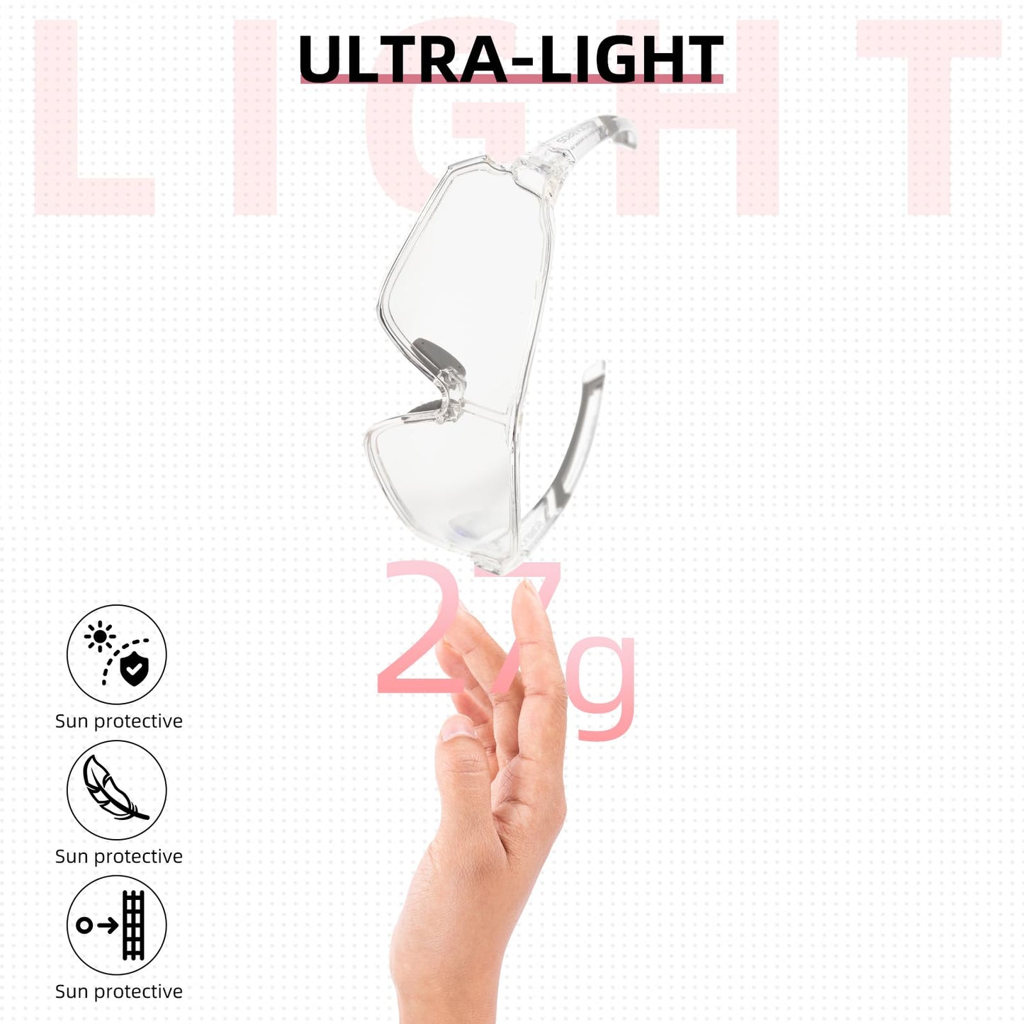 ROCKBROS Photochromic Sunglasses Thicken PC Lenses With UV400 Protection Coating