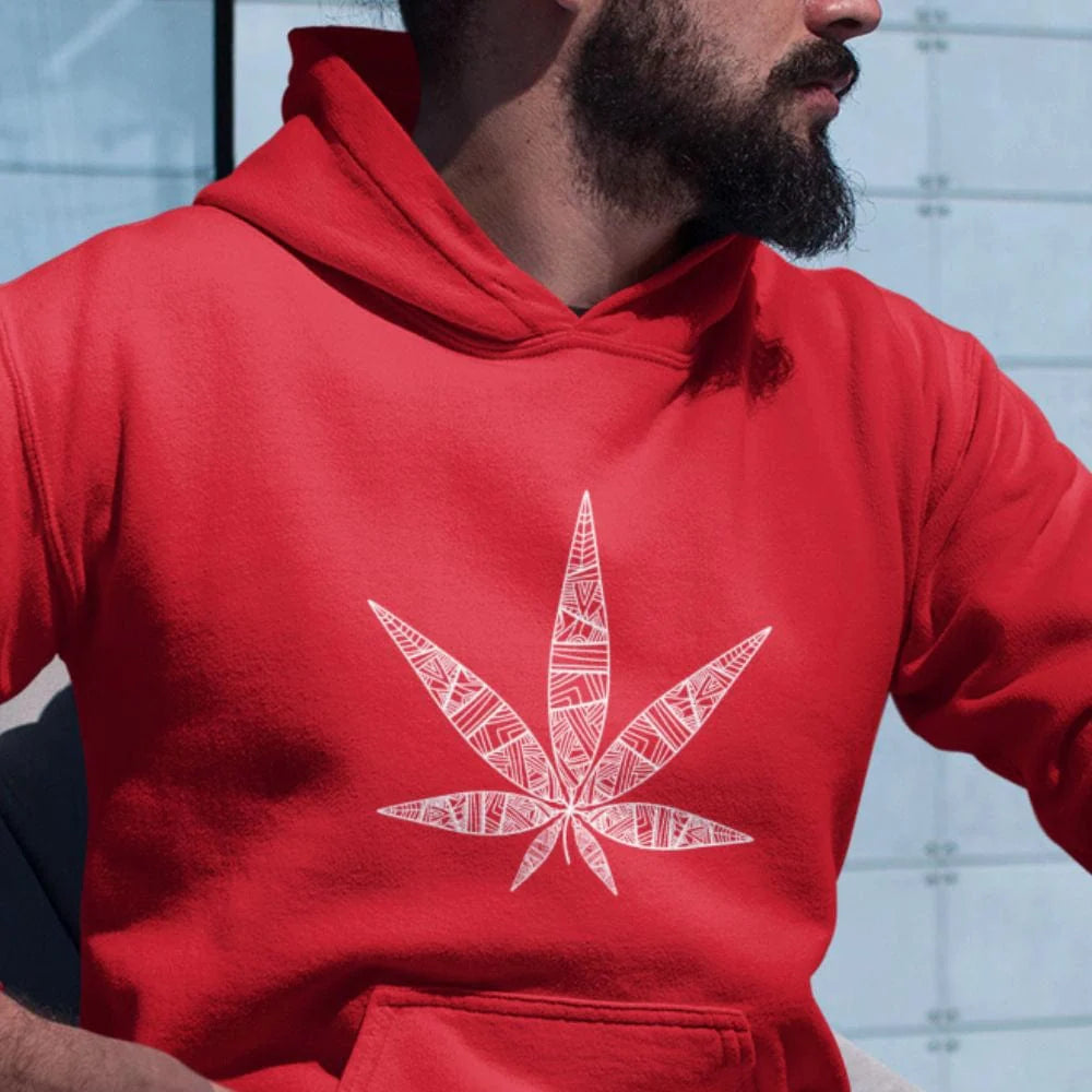 Tribal Weed Leaf Hoodies