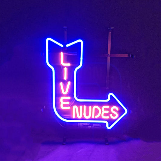 Turn Right Arrow Live Nudes Neon Signs