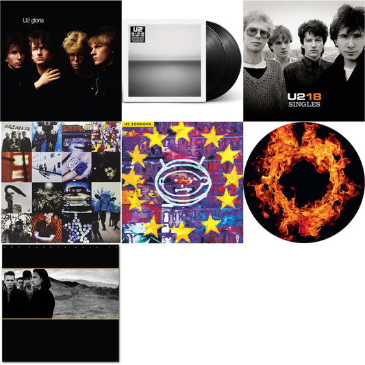 Fire (40Th Anniversary Edition/Picture Disc) & Gloria (40Th Anniversary/180G/Transparent Yellow LP Vinyl) & Zooropa (Transparent Yellow/2LP) & U218 Singles & Joshua Tree & Achtung Baby (180G/2 LP) & No Line On The Horizon (2 LP)