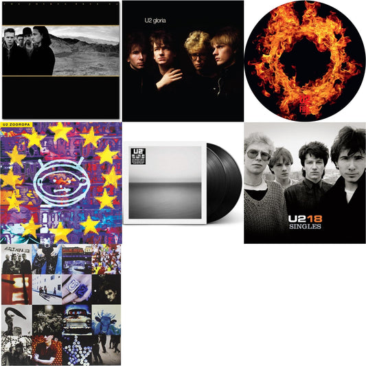 U2 - Fire (40Th Anniversary Edition/Picture Disc) & Gloria (40Th Anniversary/180G/Transparent Yellow LP Vinyl) & Zooropa (Transparent Yellow/2LP) & U218 Singles & Joshua Tree & Achtung Baby (180G/2 LP) & No Line On The Horizon (2 LP)