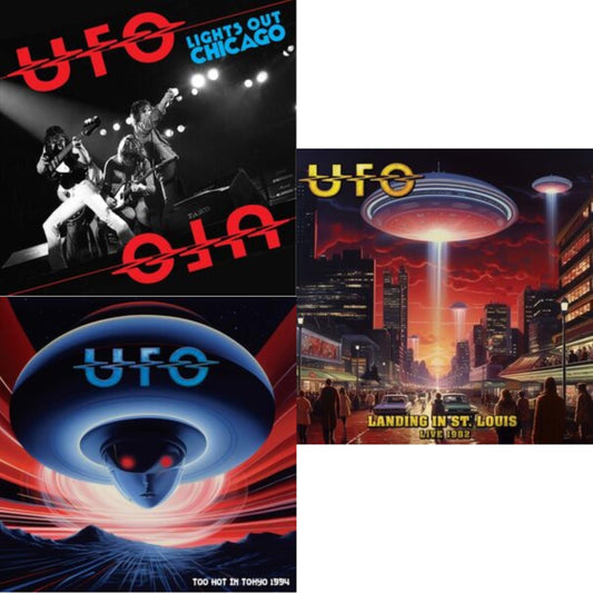 Ufo - Lights Out In Chicago (Red LP Vinyl) & Too Hot In Tokyo (Red Vinyl/2LP) & Landing In St. Louis - Live 1982 (Gold Vinyl/2LP)
