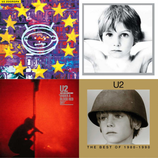Zooropa (Transparent Yellow/2LP) & Boy & Under A Blood Red Sky & Best Of 1980-1990 (180G/2 LP)