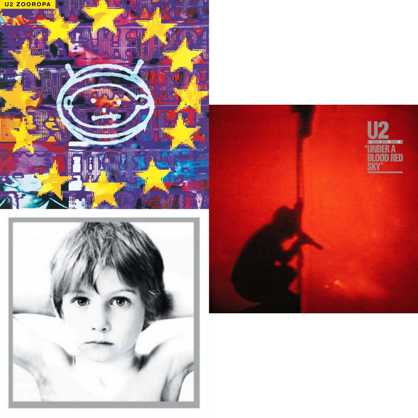 Zooropa (Transparent Yellow/2LP) & Boy & Under A Blood Red Sky
