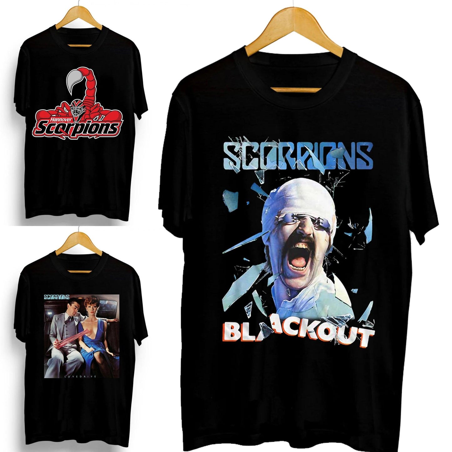 Scorpions 56th Anniversary T-Shirt – Heavy Metal Rock Band – Blackout Cotton Round Neck Graphic Tee - Premium T-Shirt from Lizard Vigilante - Just $22.99! Shop now at Lizard Vigilante