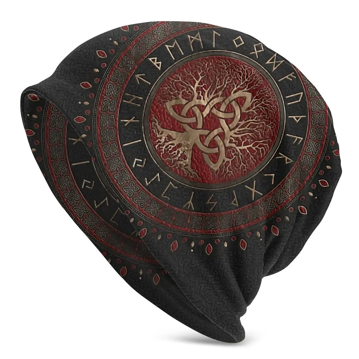 Enchanted Triquetra Tree Beanie – Mystical Comfort Meets Urban Edge for Every Bold Adventurer - Premium beanie from Lizard Vigilante - Just $18.88! Shop now at Lizard Vigilante