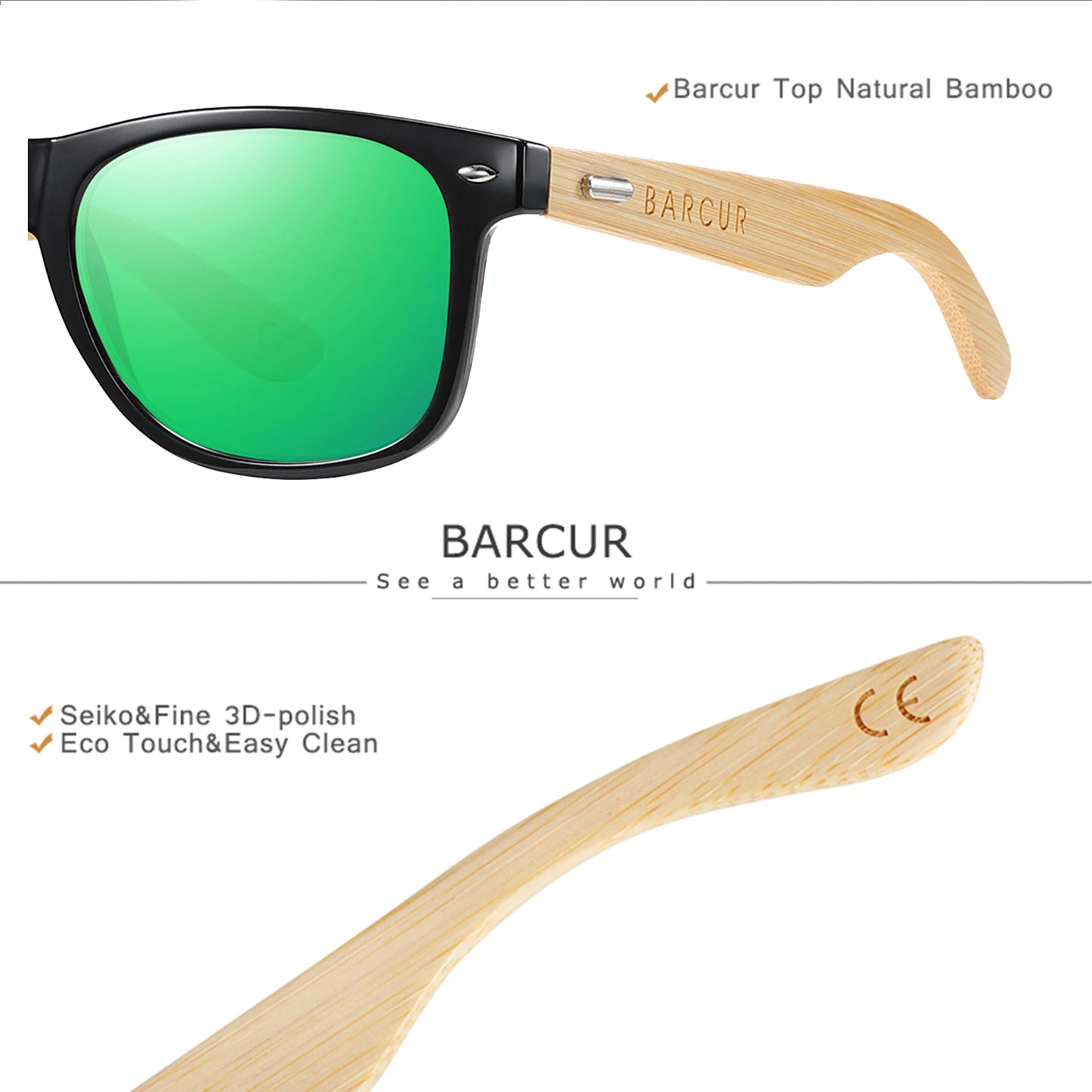 BARCUR “DETONATOR 4175” Bamboo-Wrapped Polarized Eyewear – UV400 Titanium Frame for Riders, Outlaws & Desert Gigs - Premium shades from dsers - Just $42.22! Shop now at Lizard Vigilante
