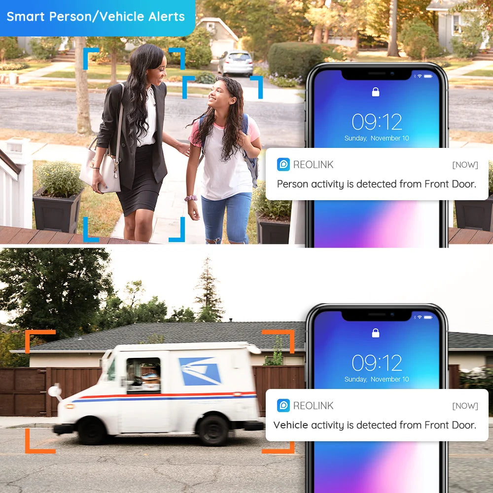 Reolink 2Pcs 4K PoE Outdoor Camera 8MP Human Car pet Detection Security IP Cam Smart Night Version Home Surveillance Camera 820A - Premium  from Lizard Vigilante - Just $297.99! Shop now at Lizard Vigilante