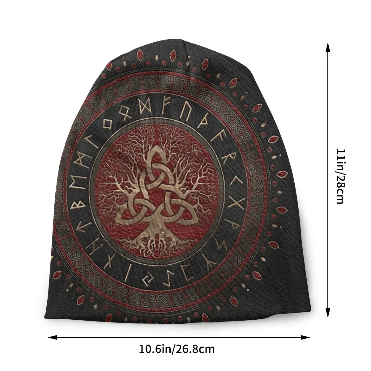 Enchanted Triquetra Tree Beanie – Mystical Comfort Meets Urban Edge for Every Bold Adventurer - Premium beanie from Lizard Vigilante - Just $18.88! Shop now at Lizard Vigilante