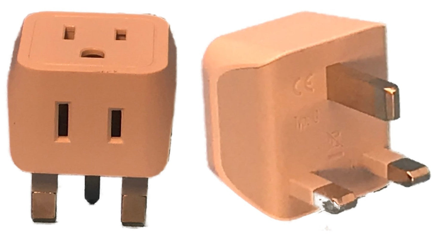 Plug adapters for the United Kingdom and Europe