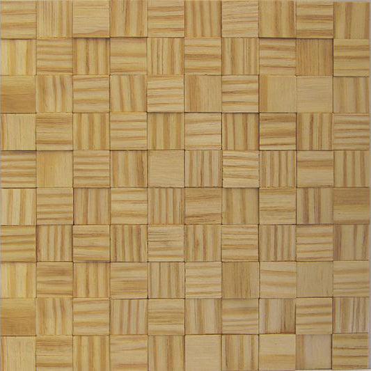 US Pine Natural Mesh-mounted Wood Mosaic Wall Tile - Livfloors Collection
