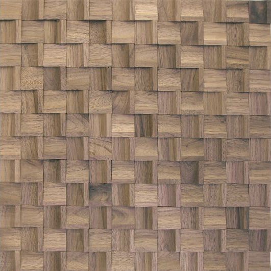 US Walnut Infinity Mesh-mounted Wood Mosaic Wall Tile - Livfloors Collection