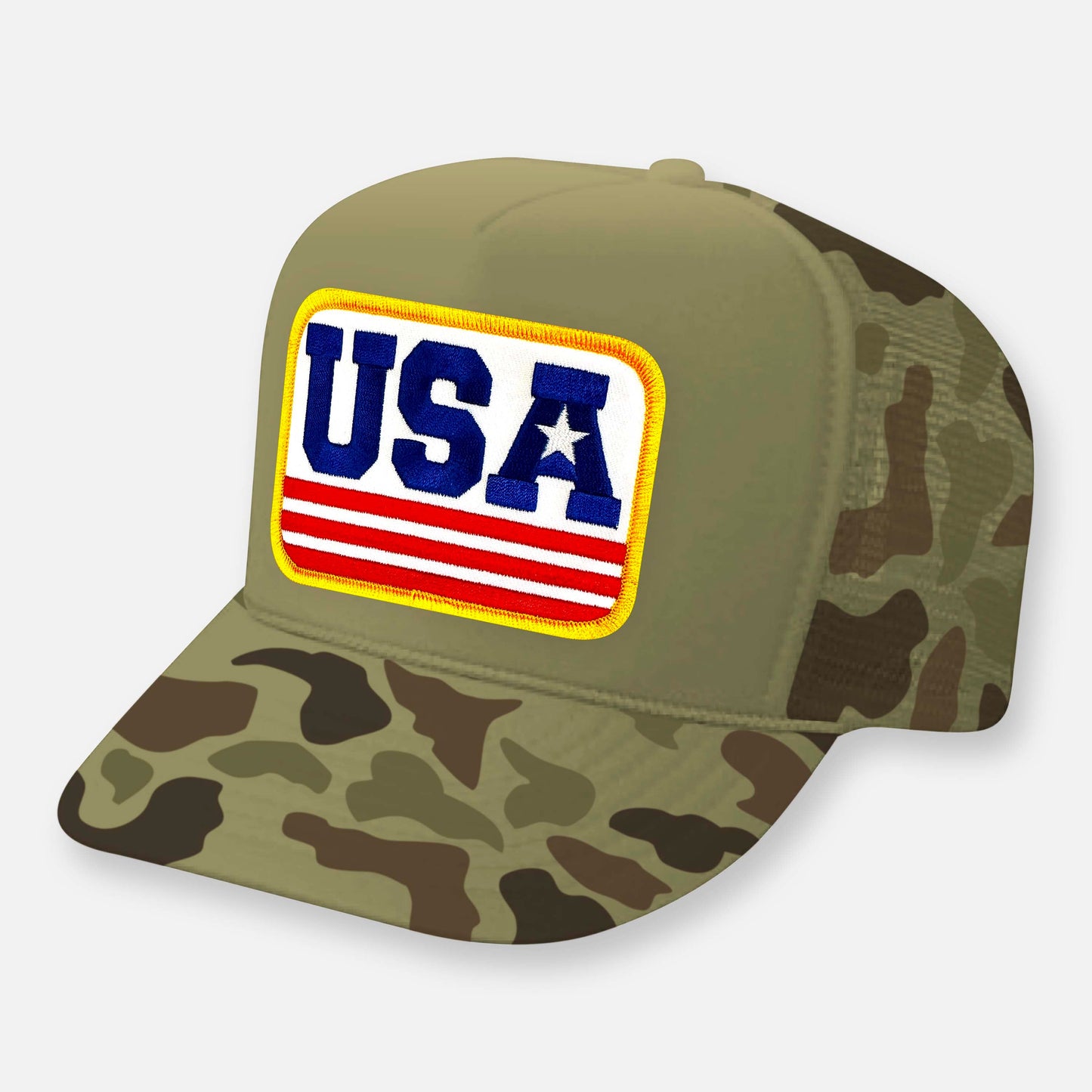 USA CURVED BILL PATCH HAT