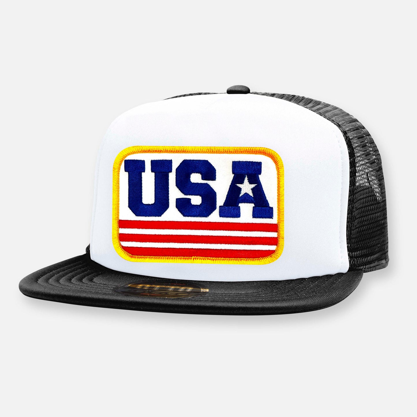 USA FLAT BILL PATCH HAT