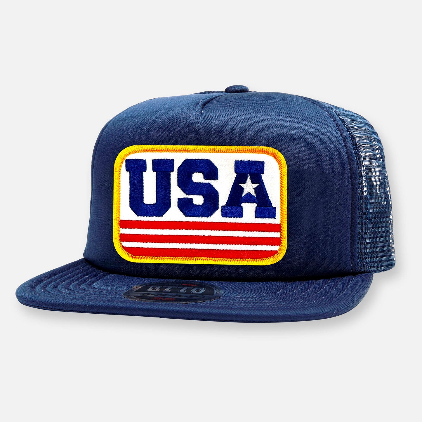 USA FLAT BILL PATCH HAT