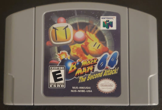 Bomberman 64 The Second Attack N64 Nintendo 64 Video Game Cartridge