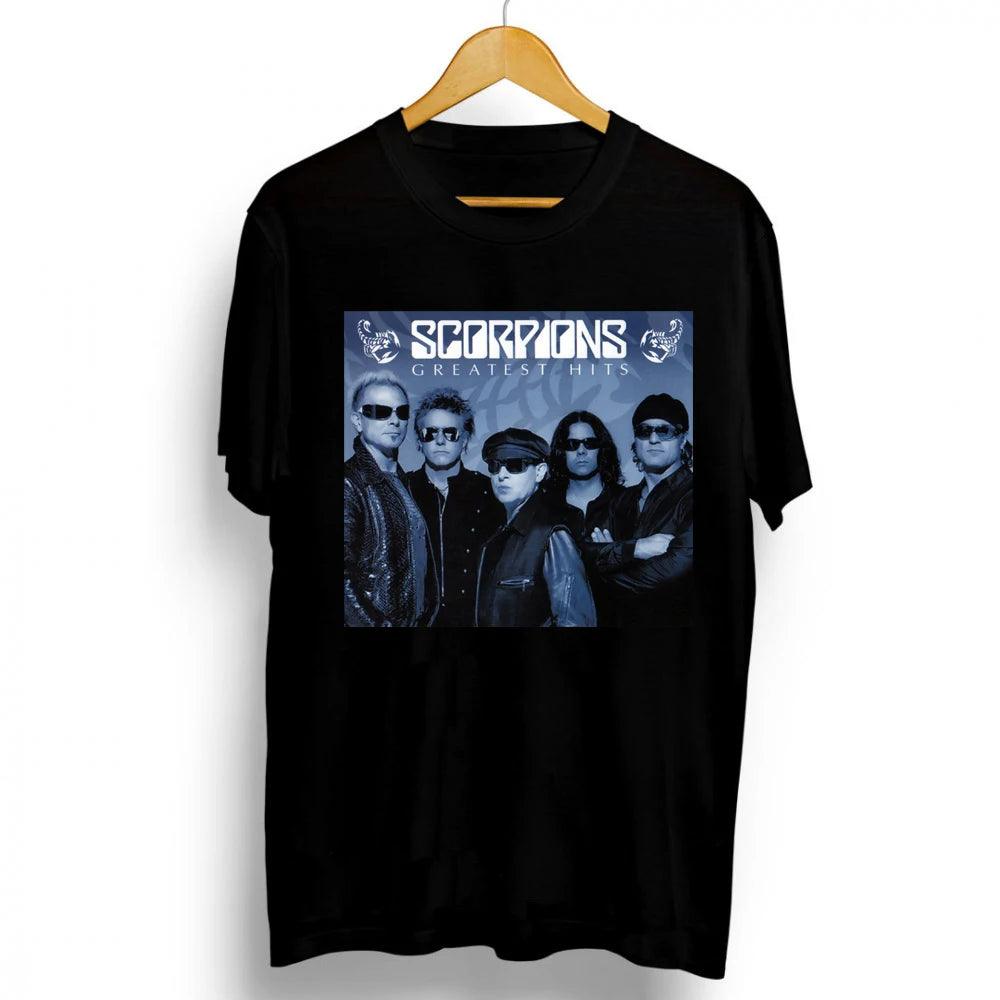 Scorpions 56th Anniversary T-Shirt – Heavy Metal Rock Band – Blackout Cotton Round Neck Graphic Tee - Premium T-Shirt from Lizard Vigilante - Just $22.99! Shop now at Lizard Vigilante