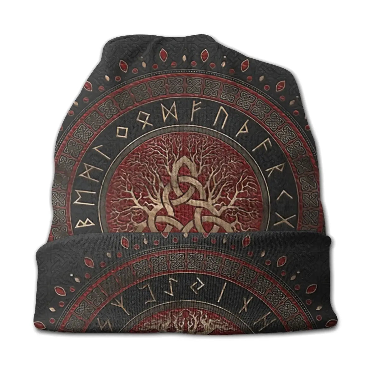 Enchanted Triquetra Tree Beanie – Mystical Comfort Meets Urban Edge for Every Bold Adventurer - Premium beanie from Lizard Vigilante - Just $18.88! Shop now at Lizard Vigilante