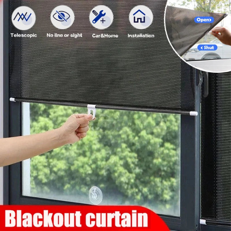 Universal Roller Blinds Suction Cup Sunshade Nail-free Blackout Curtain Car Bedroom Kitchen Office Window Sun-shading Curtains - Premium  from Lizard Vigilante - Just $5.99! Shop now at Lizard Vigilante