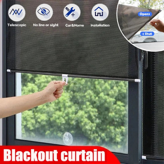 Universal Roller Blinds Suction Cup Sunshade Nail-free Blackout Curtain Car Bedroom Kitchen Office Window Sun-shading Curtains - Premium  from Lizard Vigilante - Just $5.99! Shop now at Lizard Vigilante
