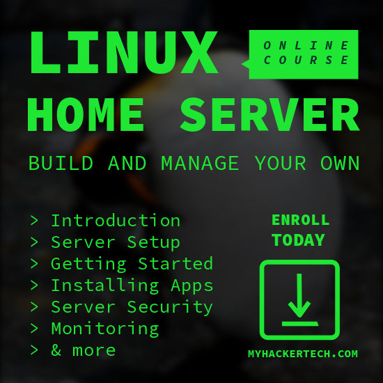 Build and Manage Your Own Linux Home Server: Online Course