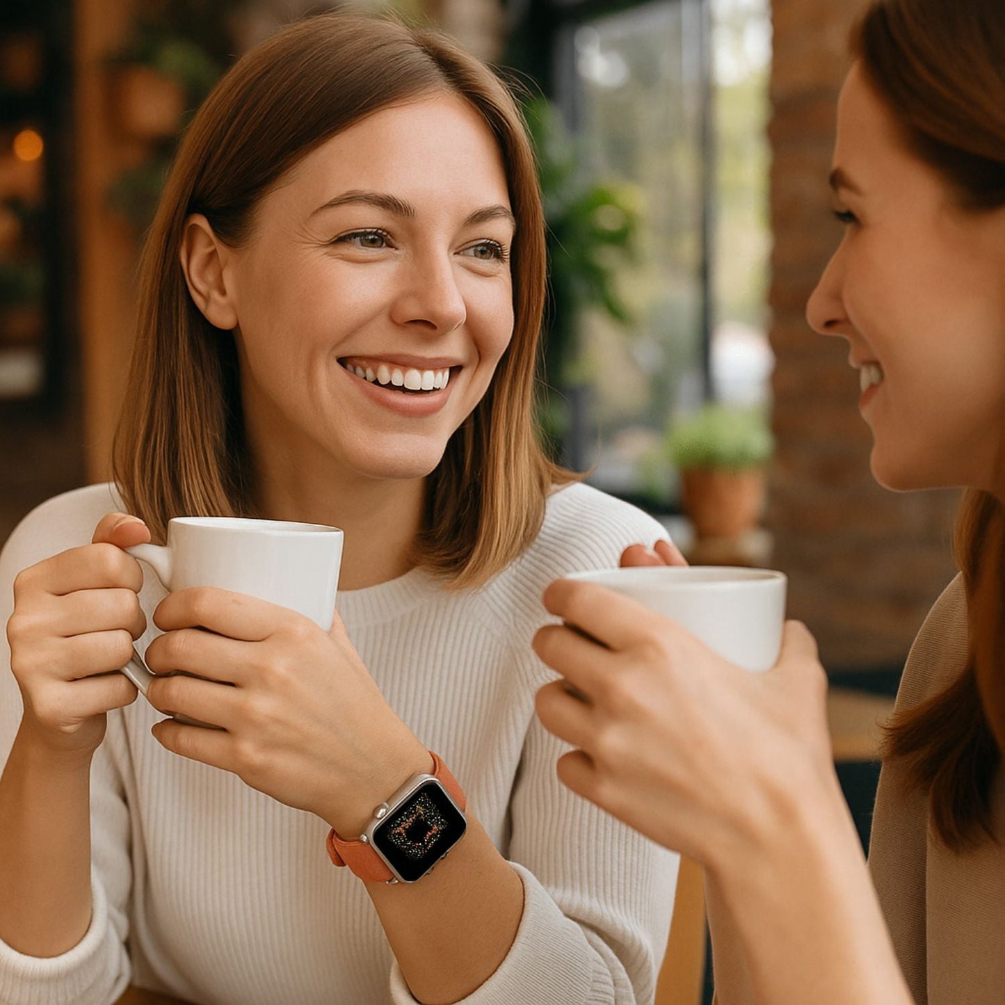 Classic Dusty Rose Leather Apple Watch Band - Dallas
