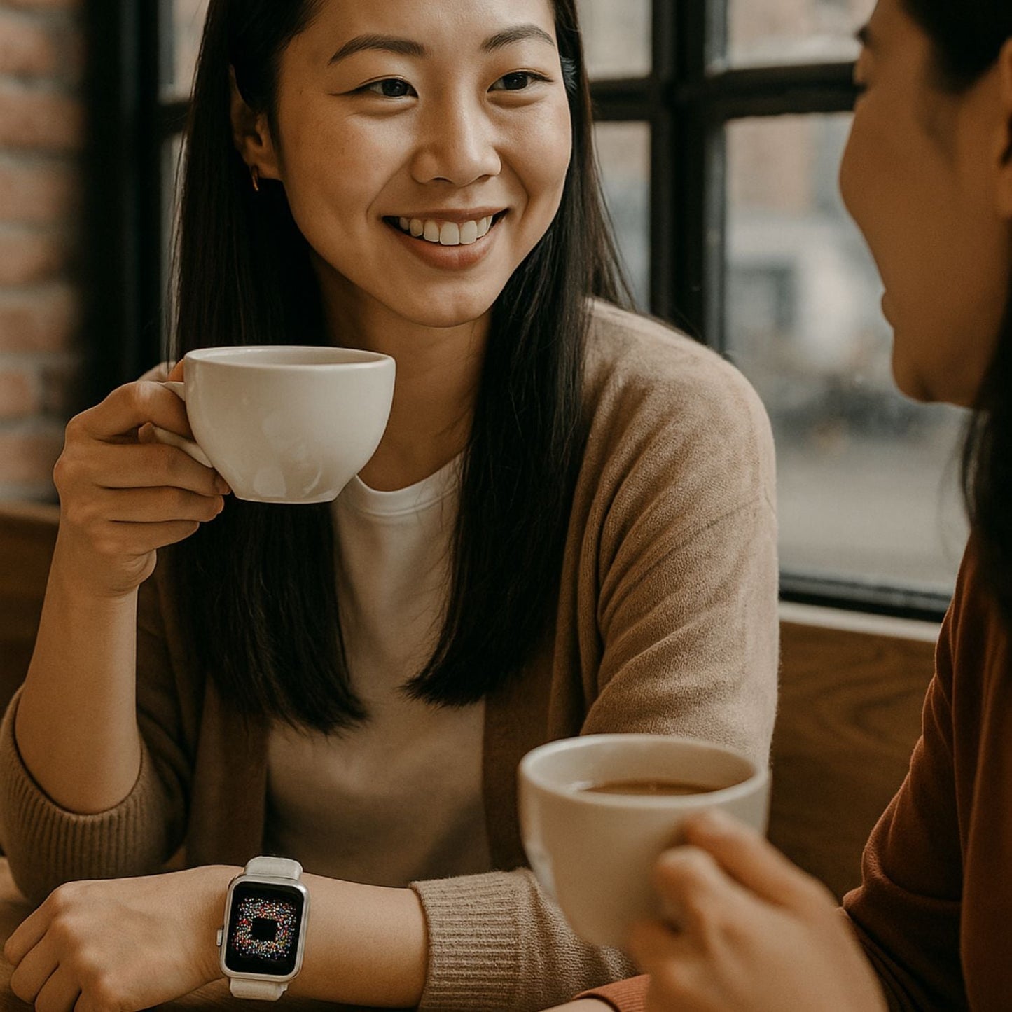 Classic White Leather Apple Watch Band - Dallas