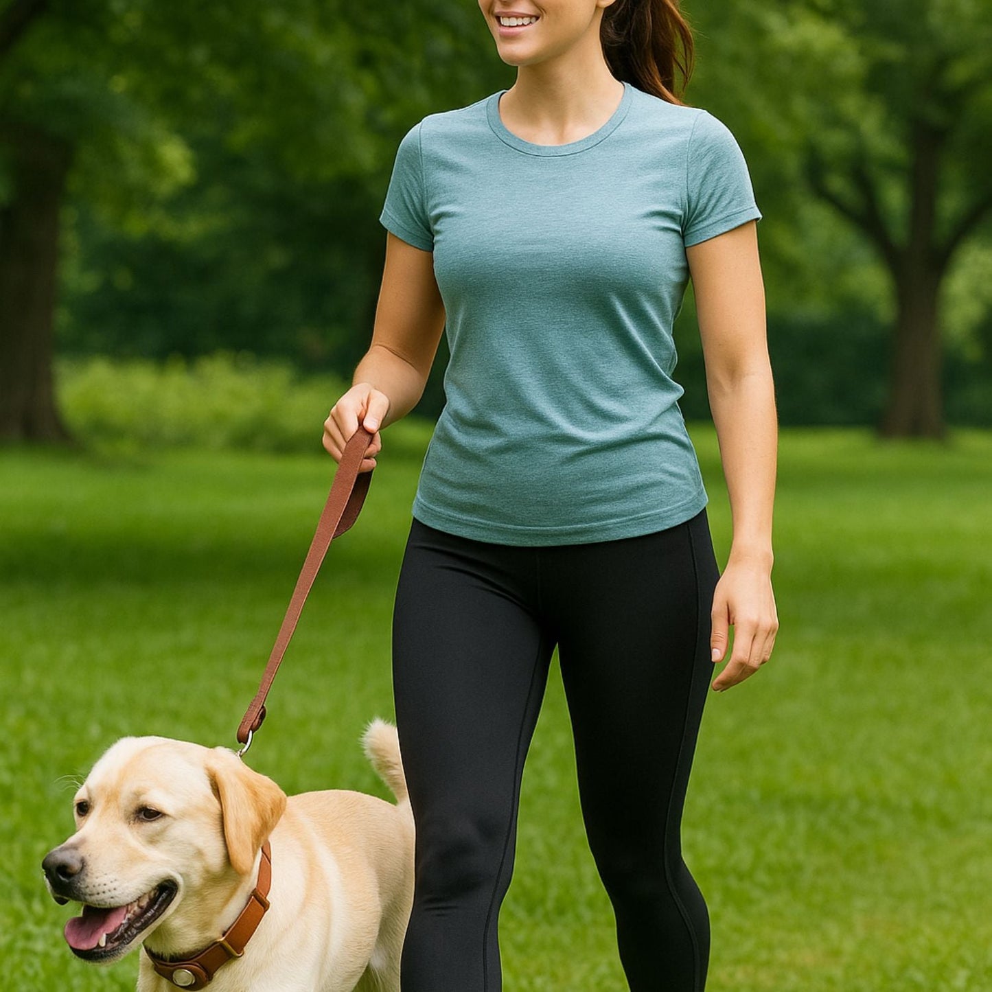 Stylish Leather AirTag Dog Collar - Purple - Davie