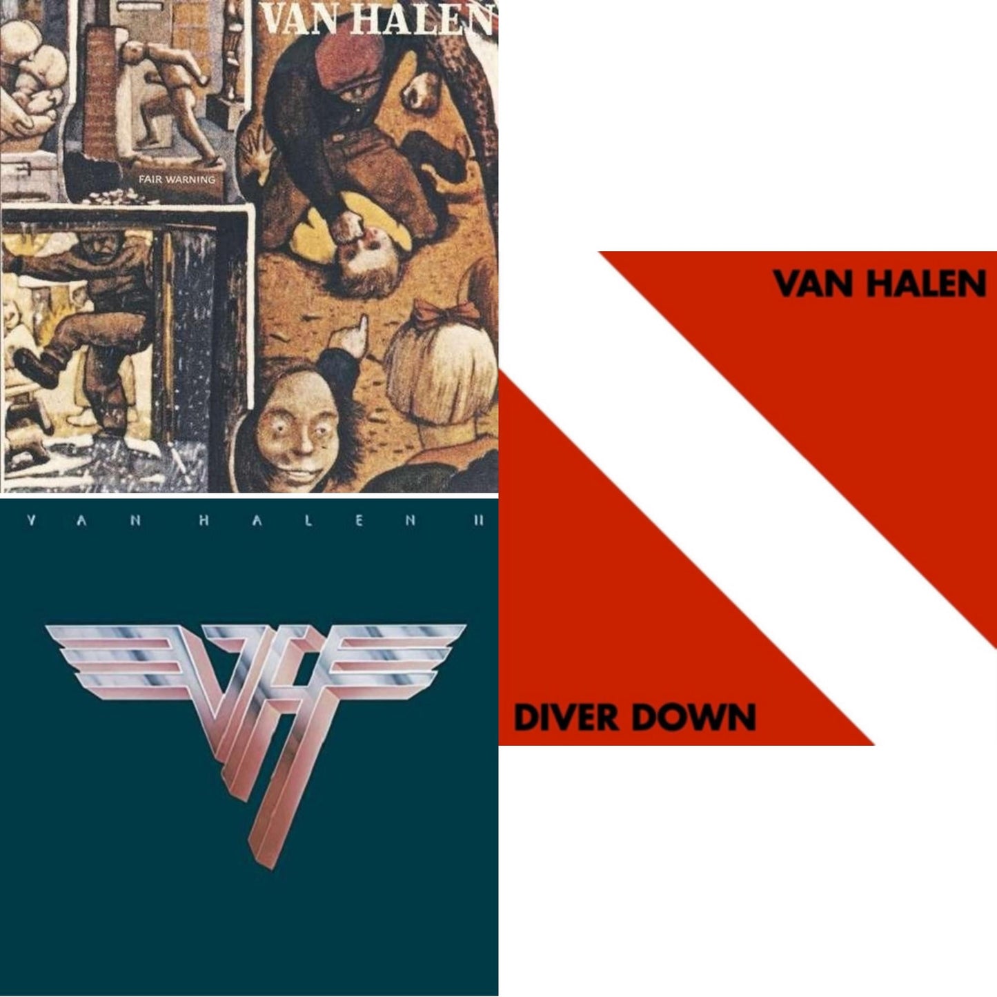 Van Halen Ii (180G/Remastered) & Fair Warning & Diver Down