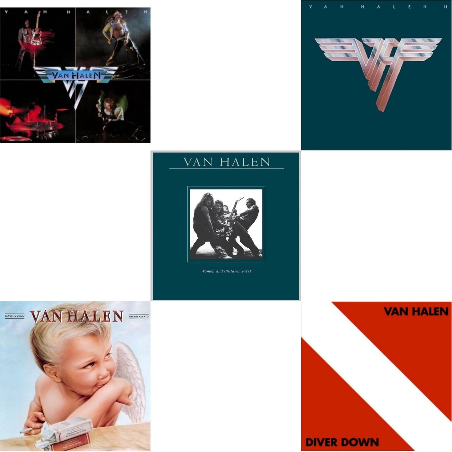 Van Halen Ii (180G/Remastered) & Women & Children First & Diver Down & Van Halen (Digitally Remastered) & 1984