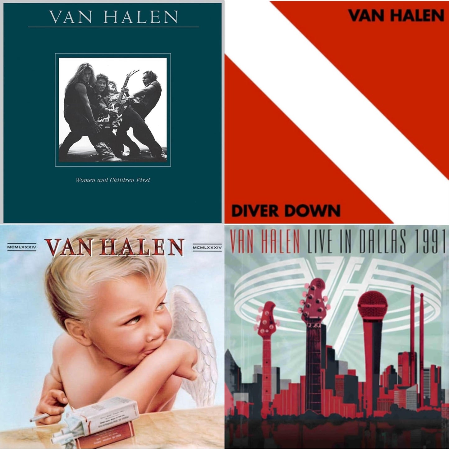 Women & Children First & Diver Down & 1984 & Live In Dallas 1991 (X) (2LP)