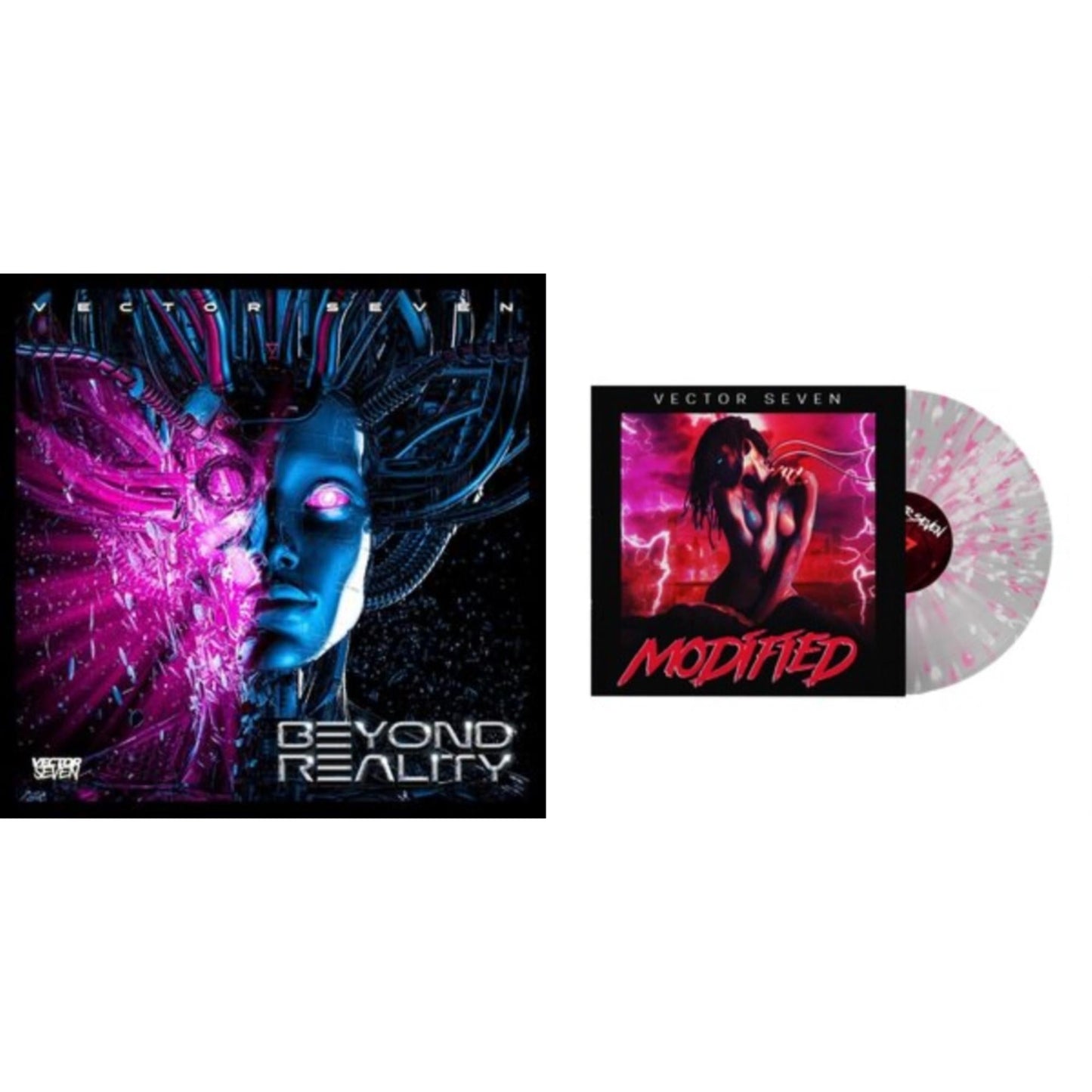 Beyond Reality (Half Magenta/Half Blue LP Vinyl) & Modified (2-Color Splatter LP Vinyl)