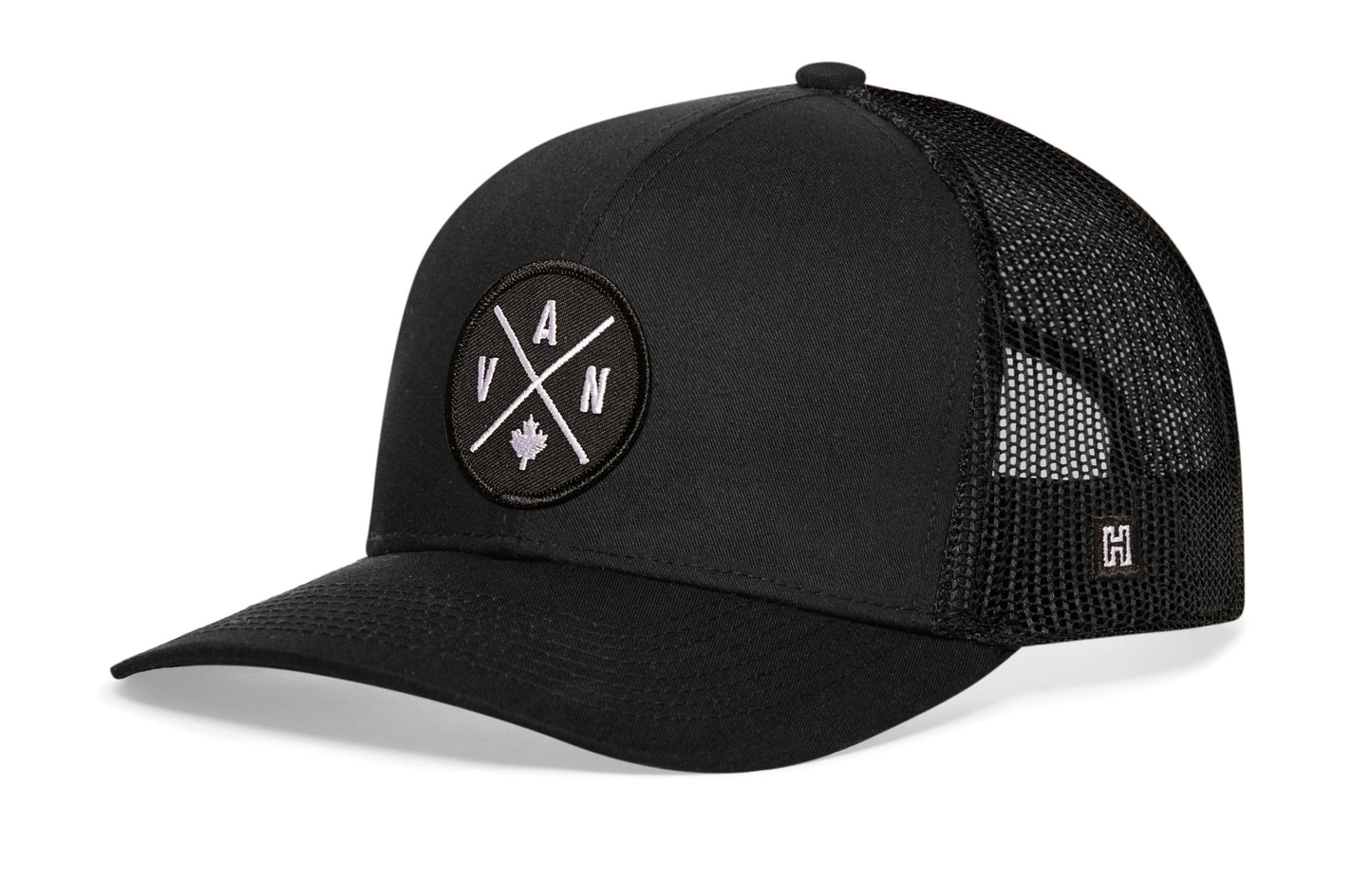 Vancouver Trucker Hat  |  Black VAN X Snapback