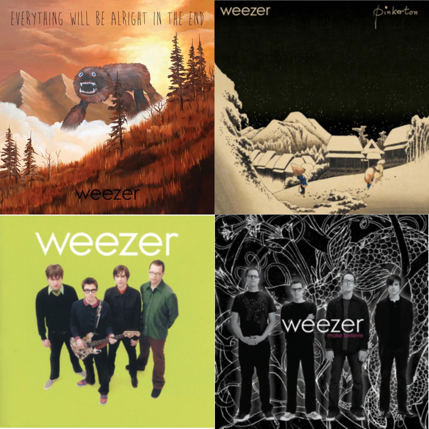 Everything Will Be Alright In The End & Pinkerton & Weezer (Green Album) & Make Believe