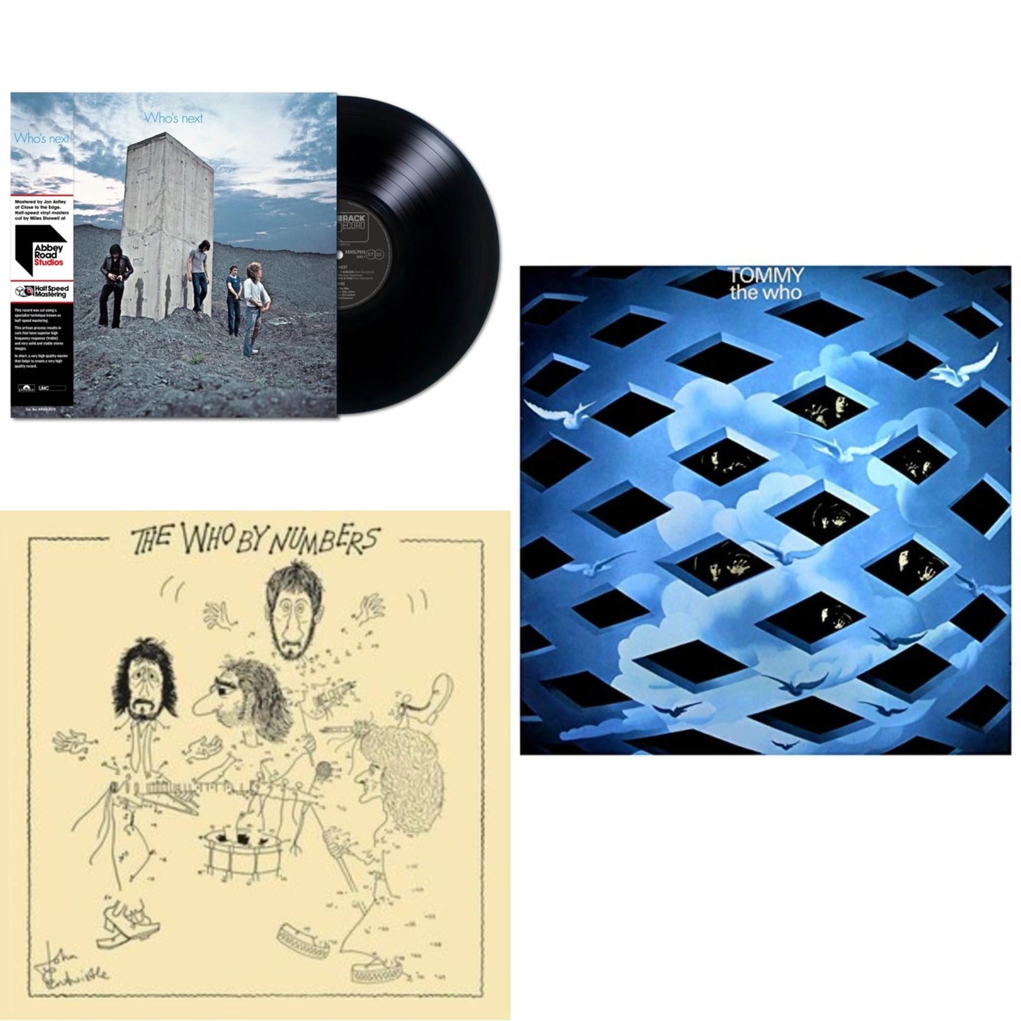 Who's Next (Remastered Original Album) (Half-Speed LP Vinyl) & Who By Numbers (Half-Speed/180G) & Tommy