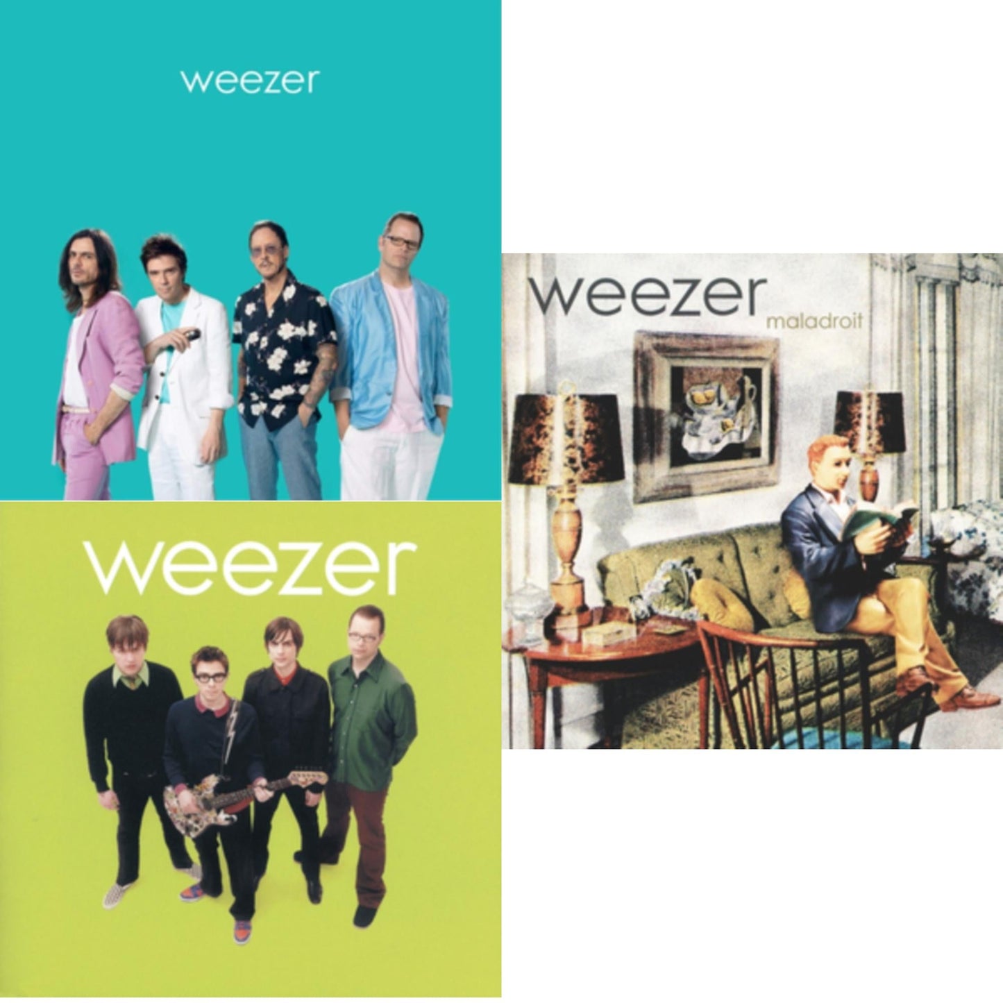 Weezer: Teal Album & Weezer (Green Album) & Maladroit
