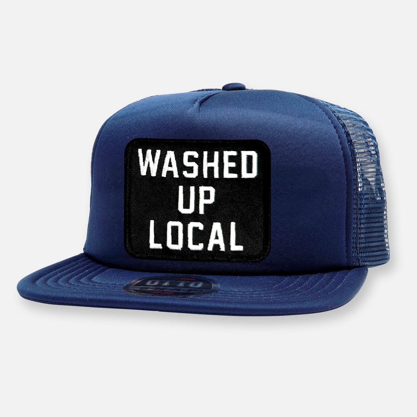 WASHED UP LOCAL FLAT BILL PATCH HAT