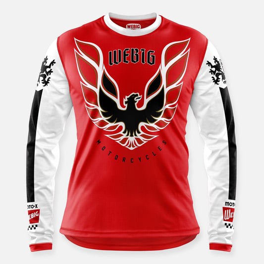 SCREAMIN CHICKIN JERSEY RED-WHITE