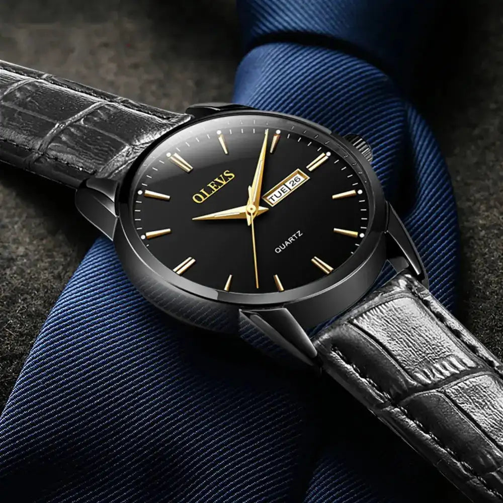 Quartz Couple Watches - Men's Mechanical Dual Calendar