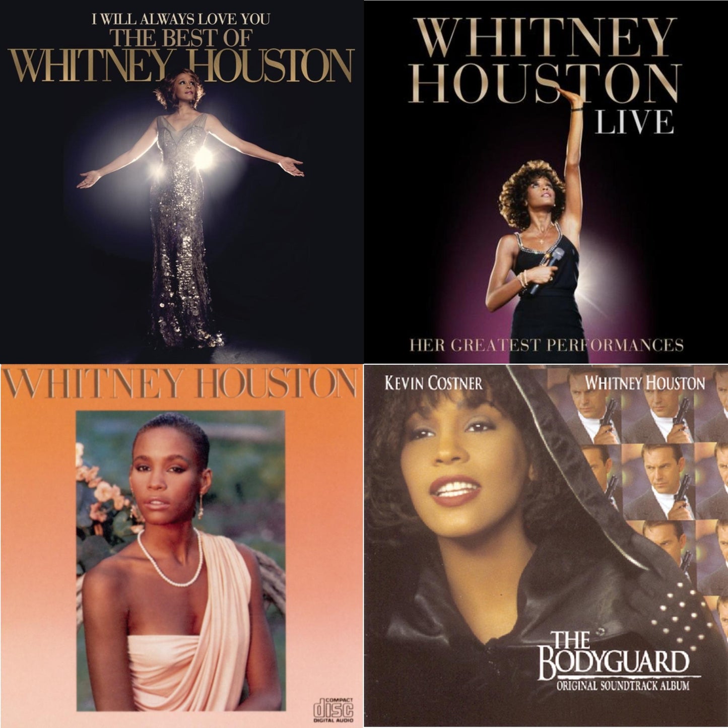 I Will Always Love You: Very Best Of & Whitney Houston Live: Her Greatest Performances & Whitney Houston & Bodyguard Ost