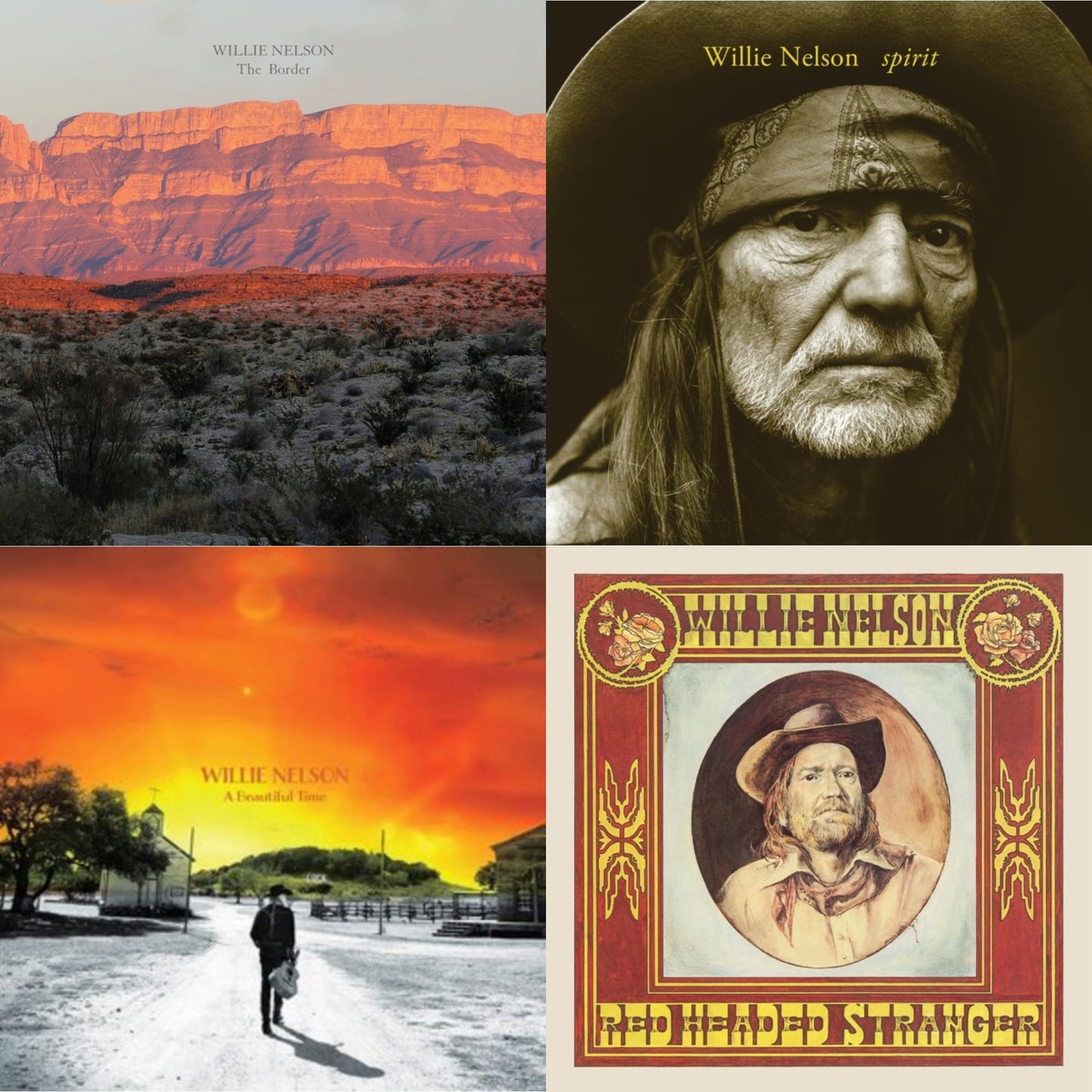 Red Headed Stranger (150G/Dl Insert) & Beautiful Time & Border & Spirit (180G)